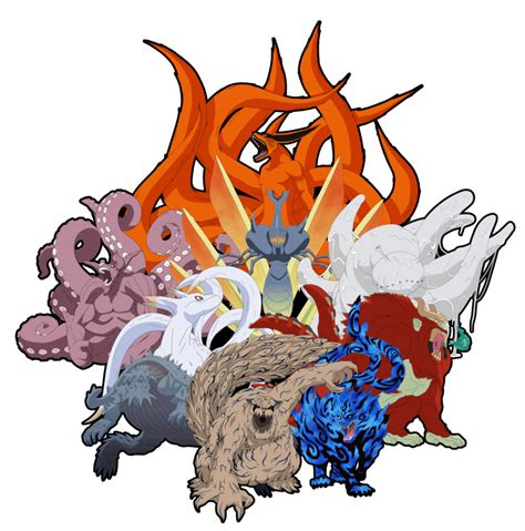 Chibi Tailed Beasts Tailed Beasts As Pups Anime Desenhos