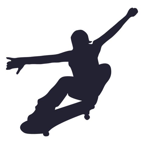 Skateboard Player Silhouette Transparent Png And Svg Vector File