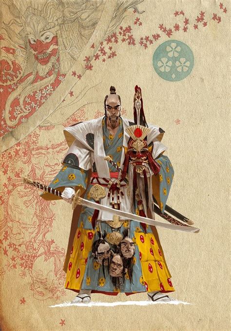 Samurai Inspired Art By Adrian Smith Samurai Art Concept Art