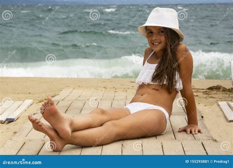 A Beautiful Girl On A Sandy Beach Stock Image Image Of Love Yoga 155293881