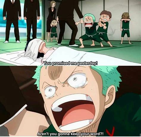 You Promised Me Zoro And Kuina One Piece Funny Anime Pics