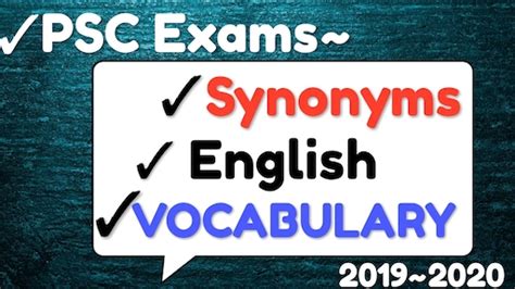 wbpsc top 100 english vocabulary synonyms for wbpsc 2019 2020 part 2 in bengali offered by