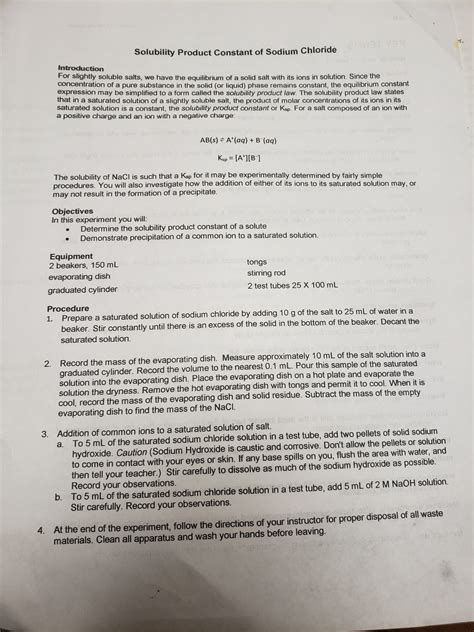 Solubility product constants are used to describe saturated solutions of ionic compounds of relatively low solubility. Answered: er, Solubility Product Constant of… | bartleby