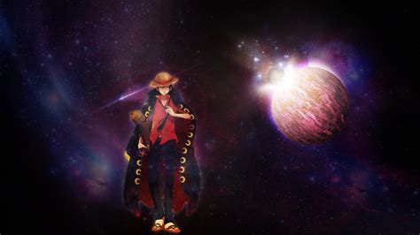 Luffy In Space Wallpaper By Thegfxnovice On Deviantart