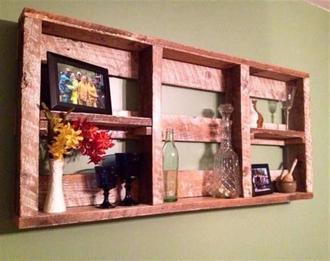 Diy Pallet Wall Shelf For Storage Things Pallet Furniture Plans