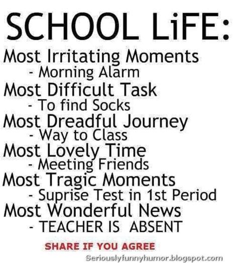 School Life School Life Quotes School Quotes Funny Cute Quotes For Life