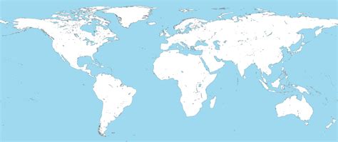 Blank Map Of The World With Borders World Map