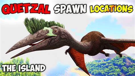 ARK The ISLAND BEST Quetzal Spawn LOCATIONS YouTube