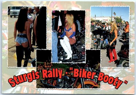 Postcard Sturgis Rally Biker Booty Black Hills Sturgis South Dakota United States