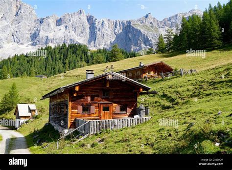 A Beautiful Alpine Village Neustatt Alm Or Neustatt Valley By The Foot