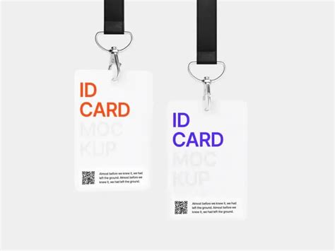 Free Realistic ID Cards PSD Mockup