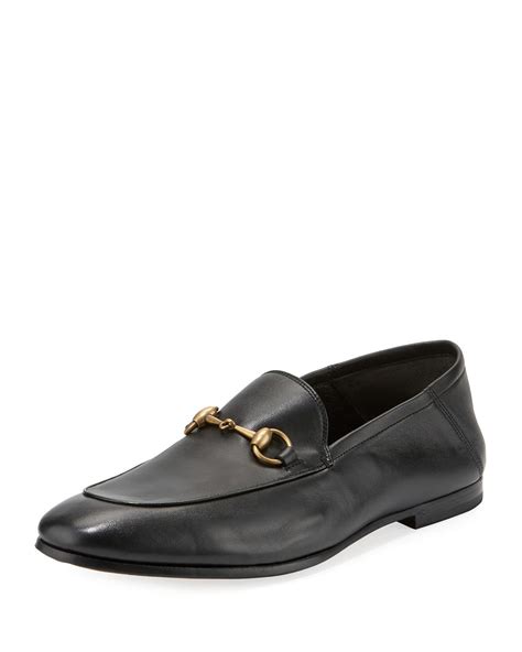 Lyst Gucci Brixton Soft Leather Bit Strap Loafer In Black For Men