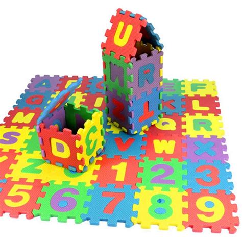 36 Pcs Children Mini Eva Foam Alphabet Letters Numbers Floor Soft Baby