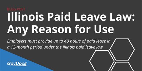 Illinois Paid Leave Law Any Reason For Use Govdocs