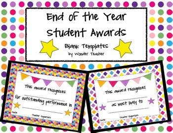 Their pricing was already on the high end of what i consider reasonable, and now it will be even higher. End of the Year Student Award Templates by Wonder Teacher ...