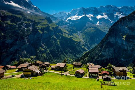 Gimmelwald In Swiss Alps Switzerland Photograph By Gary Whitton