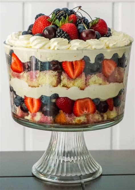 White Chocolate Cheesecake Trifle With Summer Time Fruit Tasty Bites Journey