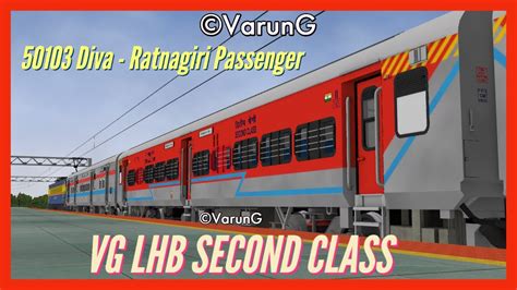 50103 Diva Ratnagiri Passenger Departure At Diva Jn In Open Rails