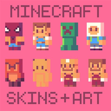 Make A Custom Minecraft Skin Plus Pixel Art Illustration By Enriqueyan