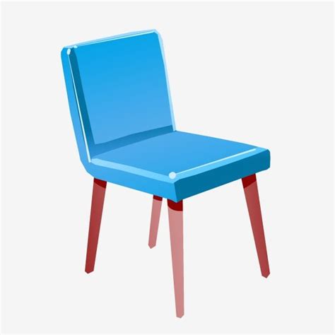 Chair Illustration Clipart Transparent Background Blue Chair Cartoon