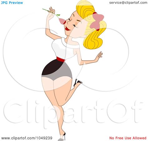 Royalty Free Rf Clip Art Illustration Of A Valentine Pinup Woman