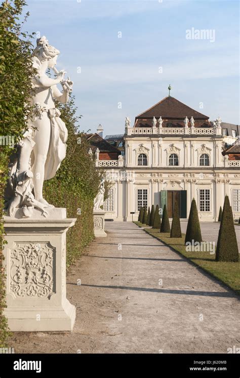Austria Vienna Schloss Belvedere Palace Schwarzenberg Palace Stock