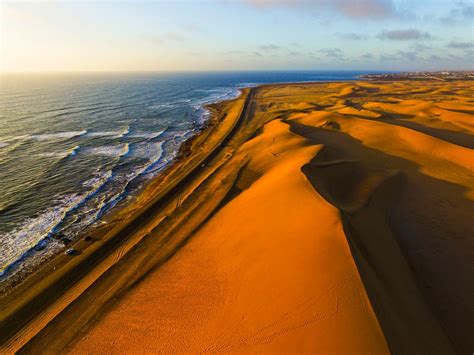 News From Southern Africa And Namibia Namibia Sand Dunes And Ocean