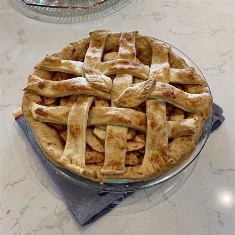 Homemade Double Apple Pie Ny Times Recipe Link In Comments [3024 X 3024] R Foodporn