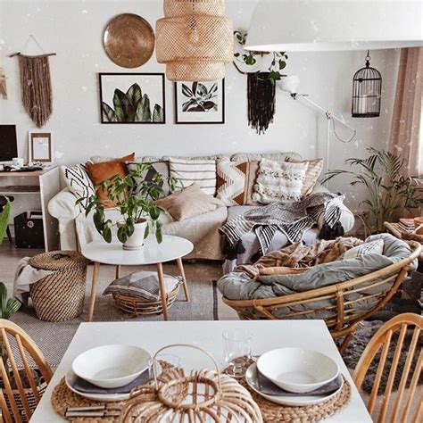 It can add a really chic flavor to the master bedroom. A perfect scandi boho vibe in this living room. Ikea light ...