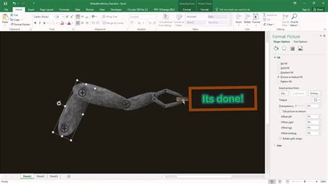 Excel Animation Robot Arm Animation In Excel Youtube