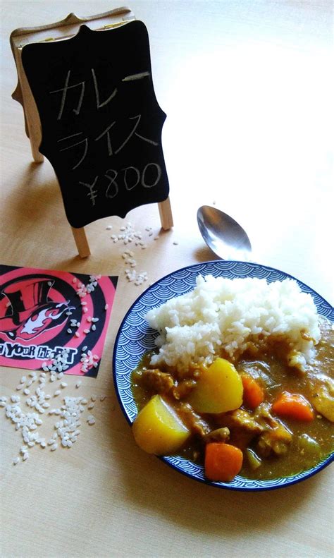 During my trip to the menu was small but everything they made was skillful crafted. Leblanc curry z gry Persona 5 (Kare raisu)