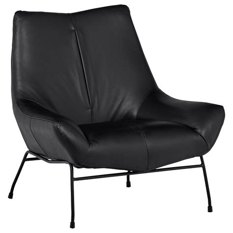 Buy Amazon Brand Rivet Villain Mid Century Modern Leather Metal Leg Accent Lounge Chair 37 4