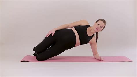 Pregnancy Workout Adjusted Side Plank Youtube
