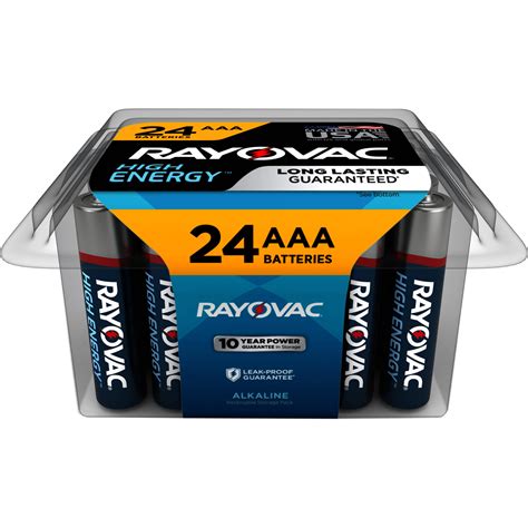 Rayovac High Energy Aaa Alkaline Batteries 824 24pptk Bandh Photo
