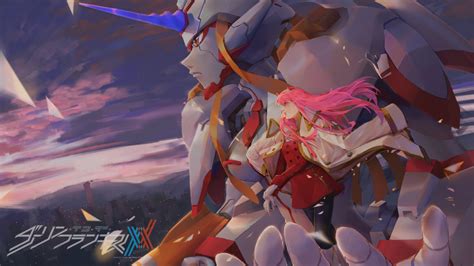 Darling In The Franxx Zero Two On Strelizia Hand 4k 5k Hd