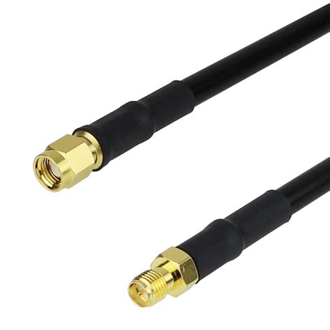 Low Loss Rp Sma Male To Rp Sma Female Cable Lmr 240 Coax In 24 Inch