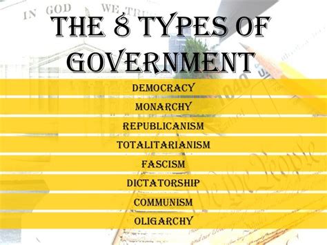 The 8 Types Of Government 1