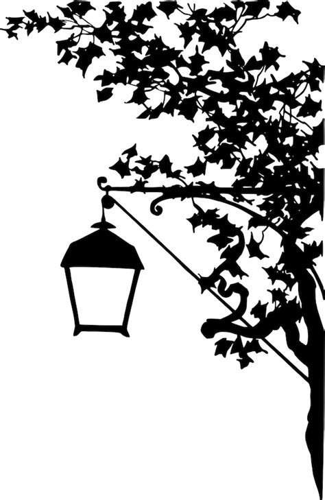 Vintage Silhouette Street Lamp Clipart In Svg Eps Png Etsy Hong Kong