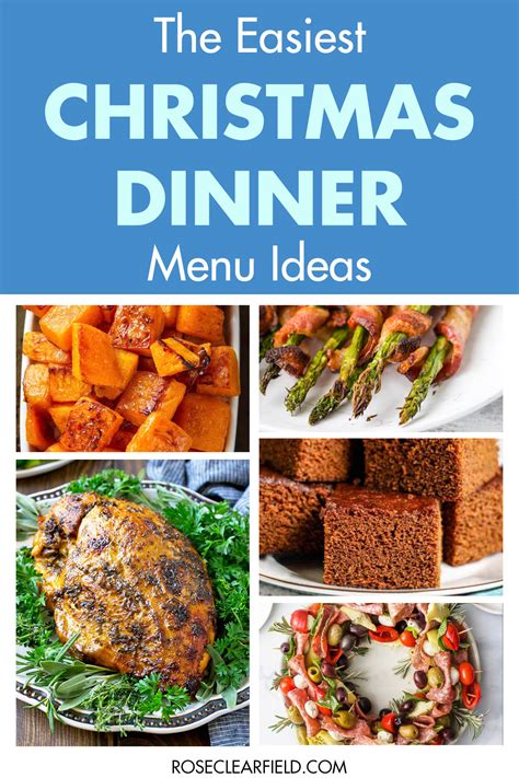 By the time christmas dinner rolls around, we're tired of turkey and the trimmings! The Easiest Christmas Dinner Menu Ideas • Rose Clearfield