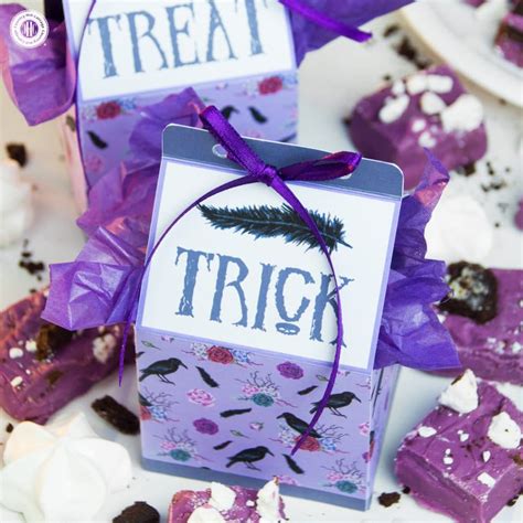 Trick Or Treat Favour Boxes Free Printable