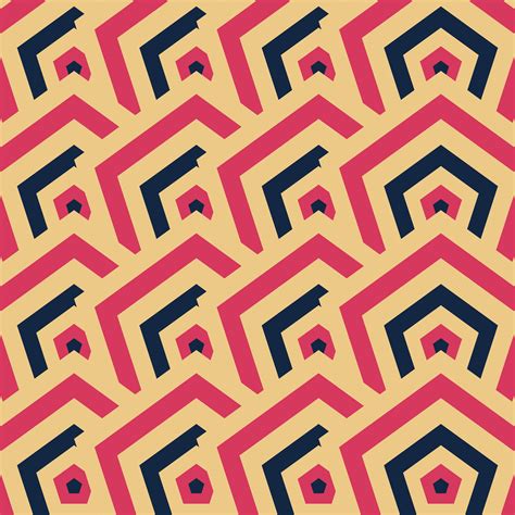 Retro Geometric Pattern Vector Abstract Retro Background Pattern