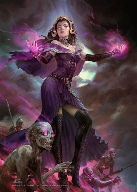 Liliana Vess By Solidgrafi On Deviantart Fantasy Art Women Fantasy Girl Character Portraits