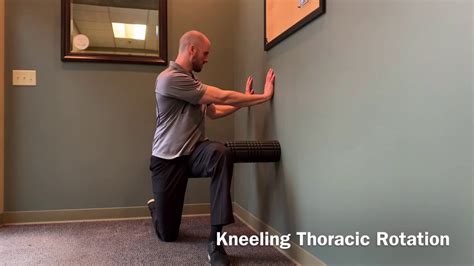 Half Kneeling Thoracic Rotation Youtube