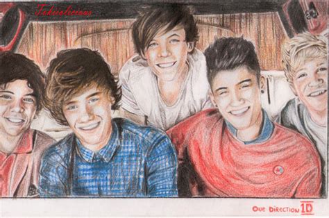 One Direction Drawing Step By Step
