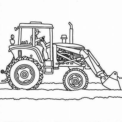 Tractor Coloring Pages Plow Plows Printable Truck