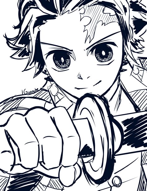 Tanjiro Coloring Pages Demian Blog