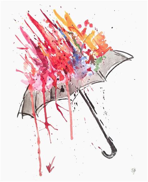 Watercolor Umbrella At Explore Collection Of