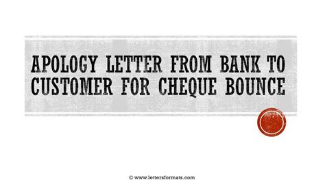How To Draft A Bank Apology Letter To Client For Cheque Bounce Youtube