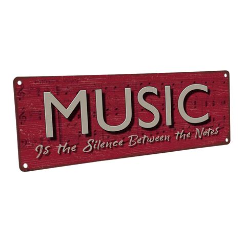 Music 4x12 Metal Sign Wall Décor For Studio And Office
