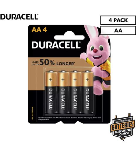 Duracell Aa4 Coppertop Alkaline Batteries 15v 4 Pack